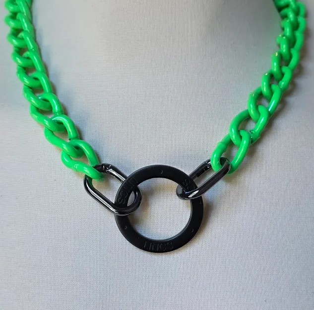 W.S Lime Green Neck Harness